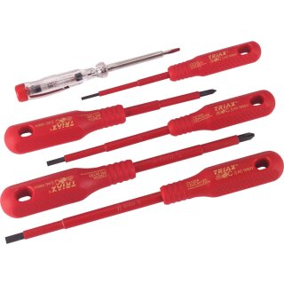 Triuso VDE-Elektriker-Schrauben- drehersatz 6-tlg.