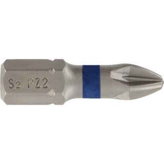 Triuso Bit-Set Pozidriv PZ 1/2/3,TIN Beschichtet,3-teilig auf Karte