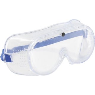 Triuso Schutzbrille, klar, direkte Belüftung, seitlicher Schutz