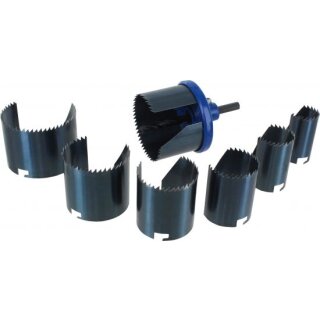 Triuso Lochsägensatz 5-tlg., Bohrer, Aufnahmetell. 60/67/74/83/95mm