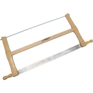 Triuso Gestellsäge 700 mm mit weißen Armen und pol. Hörnchen