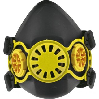 Triuso Halbmaske aus TP mit Bajonett- anschluss, Doppelfiltersystem