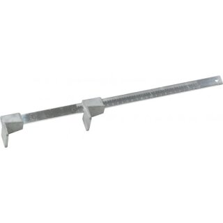 Triuso Lattenstichmaß 40cm, Spaltmaß Alu, mit Skala und Schraube