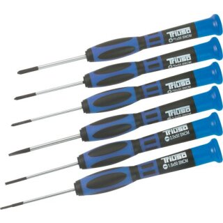 Triuso Feinmech.-Schraubendreher-Satz 6-tlg.,Schlitz u.PH, Hobbyline