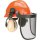Triuso Waldarbeiter-Schutzhelm orange 6-Punkt, DIN4840, Gurtband