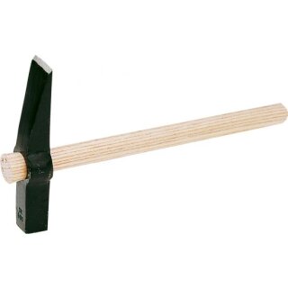 Triuso Maurerhammer "Rheinische Form" 600 g, mit Holzstiel