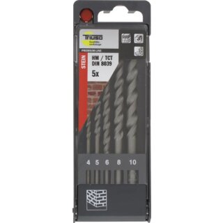 Triuso Steinbohrerset sandgestr. 5tlg 4-5-6-8-10mm