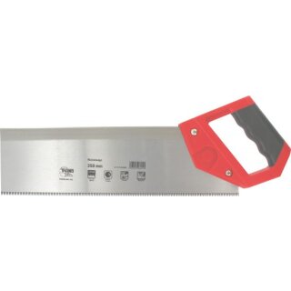 Triuso Rückensäge 350mm, 2K-Griff, 3-fach geschliffen u. gehärtet