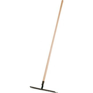 Triuso Straßenrechen mit Buchenstiel 36/1650mm,14 Zinken, 45 cm br. - Speditionsversand