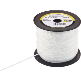 Triuso Fliesenlegerschnur weiß 3,0 mm/50m, Polypropylen