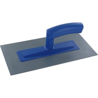 Triuso Kunststoff-Glättekelle 3 mm, 28 x 14 cm, mit blauem Griff