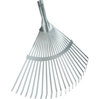 Triuso Fächerbesen,verzinkt,oh.Stiel 22 flache Zinken, Breite 42cm