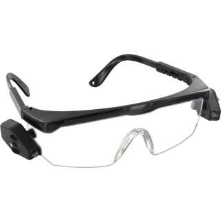 Triuso Schutzbrille mit Beleuchtung 2 LED-Leuchten