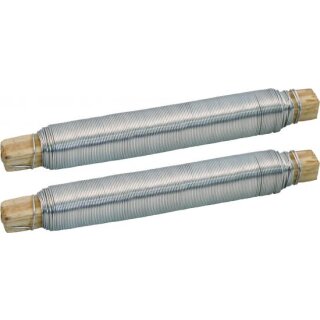 Triuso Blumenbindedraht verzinkt, 0,7mm x 40m, 100g, 2 Stück
