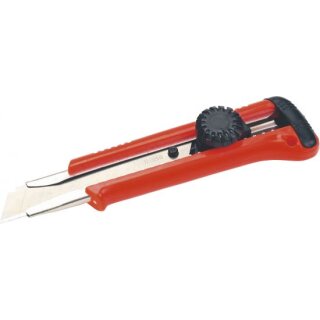 Triuso Cuttermesser mit Abbrechklinge 18mm, Feststellrad, Hobbyline