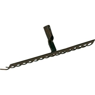 Triuso Straßenrechen, Zinkenl. 9,5 cm 16 Zinken, 52 cm breit, o. St.