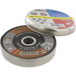 Triuso Trennscheibe 125x1,0x22,23 mm 12Stk in Dose für Metall u.Inox