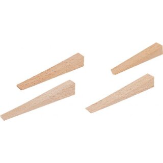 Triuso Fliesenkeile aus Buchenholz 1000 Stück, 54x7x0-8,5mm
