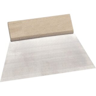 Triuso Glättespachtel 180 mm, Blatt 0,4 mm dick, mit Holzgriff