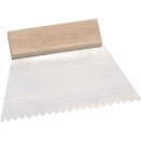Triuso Glättespachtel 180 mm, Blatt 0,4 mm dick, mit Holzgriff