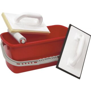 Triuso Fliesenleger-Waschset 3-tlg. (Eimer 10 ltr.,1428PH, 1428PS)