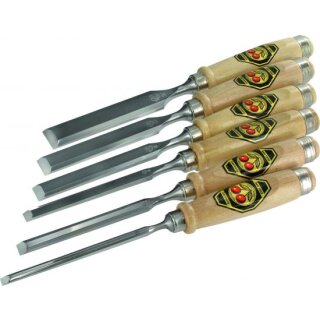 Triuso Stechbeitelsatz 6-teilig "Kirschen", 6,10,12,16,20,26mm