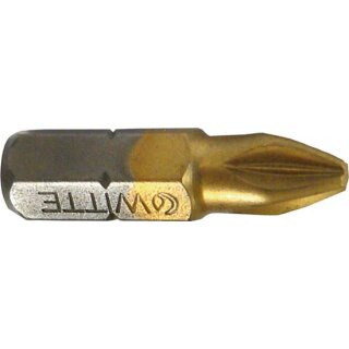 Triuso Bit 1/4" PZ2, TIN-Beschichtung