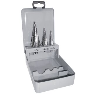 Kraftwerk Werkzeug Kraftwerk 3-teilig Stufenbohrersatz HSS-E Co5