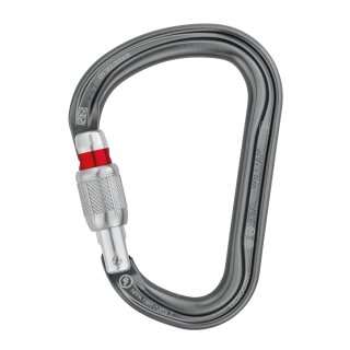 Petzl WILLIAM Screw-Lock Karabiner in grau