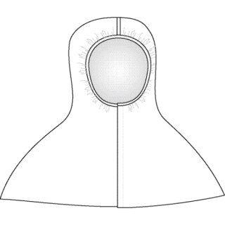 Uvex Einweg-Kapuze 9861 PE  weiß 50 Stück