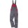 Fristads Kansas Arbeitshosen ICON Latzhose-Arbeitshose 100806 C 48 866 - Grau/Rot