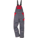 Fristads Kansas Arbeitshosen ICON Latzhose-Arbeitshose 100806 C 52 866 - Grau/Rot