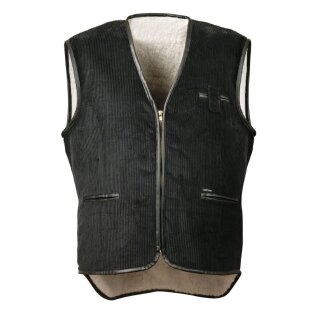 Craftland *BUCHHOLZ* Breitcordweste Baumwolle schwarz Gr. 3 - XL