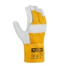 teXXor "HIMALAYA I"TOP-Rindvollleder-Handschuh, natur, Winter-/Moltonfutter, Doppelnähte, Kat.2 Größe 8
