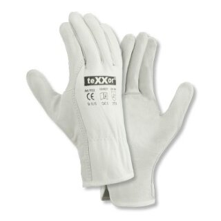 teXXor "FAHRER" TOP-Rindnappaleder-Handschuh, natur, Kat.2 Größe 8