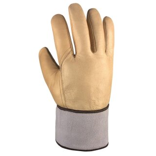 Spirale "KÜHLHAUS-Handschuh" Rindvollleder, beige, Winter-/Teddyfutter  Abverkauf