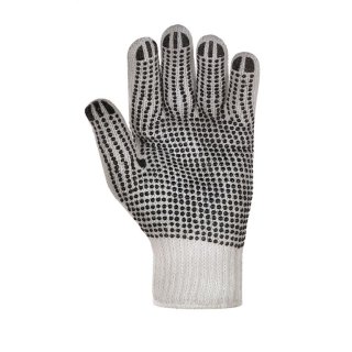 teXXor Polyester-Strick-Handschuh, einseitig schwarze PVC-Noppen, Kat 2 verschiedene Größen