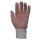 teXXor BW-/Polyester-Mittelstrick-Handschuh, einseitig rote PVC-Noppen, grau, Kat.2 verschiedene Größen
