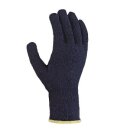 teXXor BW-/Polyester-Mittelstrick-Handschuh, einseitig blaue PVC-Noppen, blau, Kat.2 Größe 10