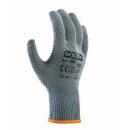 teXXor Nylon Feinstrick-Handschuh, grau, einseitig blaue PVC-Noppen, Kat.2 verschiedene Größen