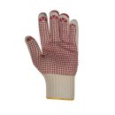 teXXor BW-/Nylon-Grobstrick-Handschuh, einseitig rote...