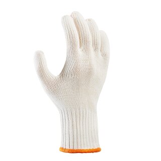 teXXor BW-/Nylon-Grobstrick-Handschuh, einseitig rote PVC-Noppen, Kat.2 Größe 10