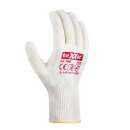 teXXor BW-/Nylon-Feinstrick-Handschuh, einseitig rote PVC-Noppen, Kat.2 verschiedene Größen