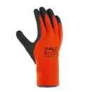TOWA "PowerGrab Thermo" Acryl-BW-Winterhandschuh, Latex beschichtet, orange/braun Kat 2 Größe 7