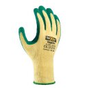 teXXor "teXXor topline" BW-Polyester-Handschuh, Latexbeschichtung, grün, Kat.2 Größe 10