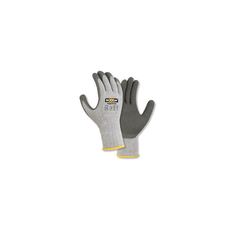 Größen Triuso Arbeitshandschuhe Handschuhe Nylon Grip Nitril grau versch 