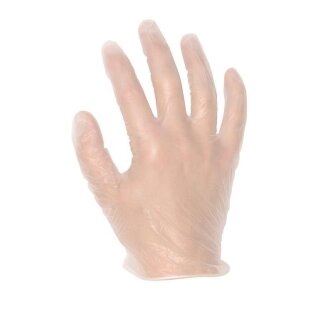 teXXor Vinyl-Einweg-Handschuh, ungepudert 1 Box = 100 Stück Größe L