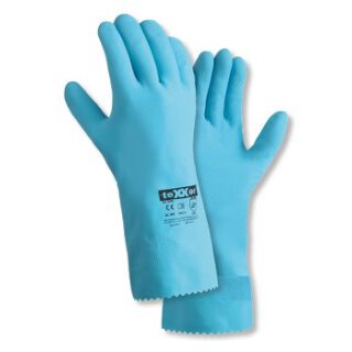 teXXor Haushalts-Handschuh, blau, 30 cm, Kat.2 verschiedene Größen