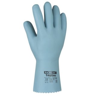 teXXor "teXXor topline" Latex-Handschuh blau, BW-Futter, 30 cm, Kat.3 verschiedene Größen