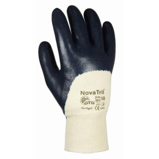 teXXor "NOVATRIL" Nitril-Handschuh, blau, Strickbund, Kat.2 verschiedene Größen